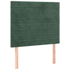 vidaXL sötétzöld bársony fejtámla 100x5x78/88 cm (3116517) ágy és ágykellék