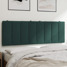 vidaXL sötétzöld bársony fejtámla párna 120 cm ágy és ágykellék