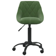 vidaXL sötétzöld bársony irodaszék (3088849) forgószék