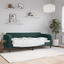 vidaXL sötétzöld bársony kanapéágy 80 x 200 cm ágy és ágykellék