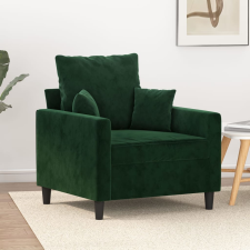 vidaXL sötétzöld bársony kanapéfotel 60 cm bútor