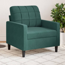 vidaXL sötétzöld bársony kanapéfotel 60 cm bútor