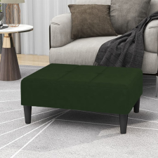 vidaXL sötétzöld bársony lábzsámoly 78 x 56 x 32 cm bútor