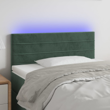 vidaXL sötétzöld bársony LED-es fejtámla 100x5x78/88 cm ágy és ágykellék