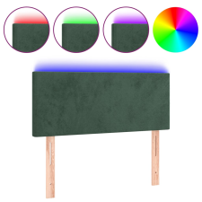 vidaXL sötétzöld bársony LED-es fejtámla 90x5x78/88 cm (3121371) ágy és ágykellék