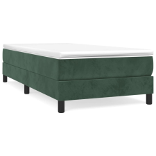 vidaXL sötétzöld bársony rugós ágykeret 80x200 cm (3120739) ágy és ágykellék