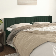 vidaXL sötétzöld bársony szárnyas fejtámla 163x16x78/88 cm ágy és ágykellék
