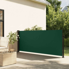 vidaXL sötétzöld behúzható oldalsó napellenző 140 x 500 cm kerti bútor