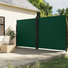 vidaXL Sötétzöld behúzható oldalsó napellenző 220 x 600 cm kerti bútor