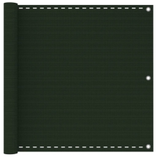 vidaXL sötétzöld HDPE erkélytakaró 90 x 500 cm kerti bútor