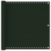 vidaXL sötétzöld HDPE erkélytakaró 90 x 600 cm