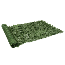 vidaXL sötétzöld leveles belátás elleni erkélyparaván 300 x 150 cm kerti bútor