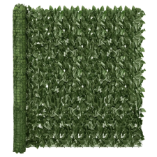 vidaXL sötétzöld leveles belátás elleni erkélyparaván 300 x 150 cm (3216424) kerti bútor