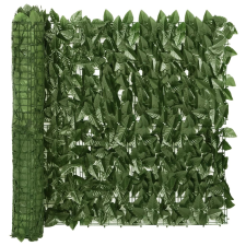 vidaXL sötétzöld leveles erkélyparaván 200 x 75 cm (3216420) kerti bútor