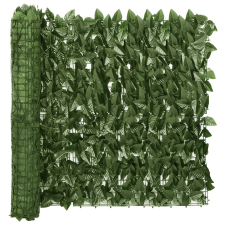vidaXL Sötétzöld leveles erkélyparaván 300 x 75 cm kerti bútor