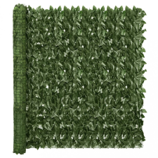 vidaXL Sötétzöld leveles erkélyparaván 400 x 150 cm kerti bútor