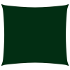 vidaXL sötétzöld négyzet alakú oxford-szövet napvitorla 6 x 6 m