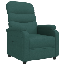 vidaXL sötétzöld szövet dönthető fotel (344896) bútor