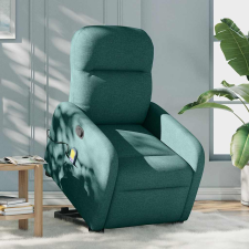 vidaXL sötétzöld szövet dönthető masszázs- és állófotel (3302988) masszázsfotel