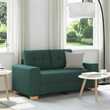 vidaXL sötétzöld szövet loveseat kanapé 120 cm bútor