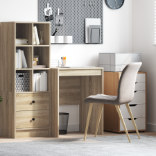 vidaXL Számítógépasztal Sonoma tölgy Forgácslap 60 x 50 x 76 cm íróasztal
