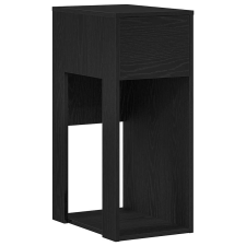 vidaXL számítógépes toronyállvány fiókkal fekete 30x44x74 cm (858732) íróasztal