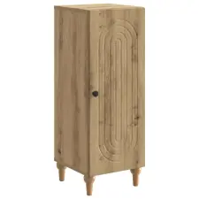 vidaXL Széf Kézműves Tölgy 33 x 34,5 x 90 cm Szerelt Fa bútor
