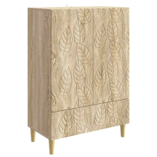 vidaXL Széf Sonoma Tölgy 66 x 34,5 x 95 cm Szerelt Fa bútor