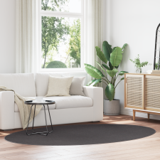 vidaXL Szőnyeg "HUARTE" Antracit 160x230 cm Ovális lakástextília