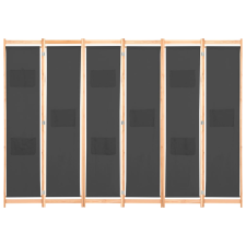 vidaXL szürke 6-paneles szövetparaván 240 x 170 x 4 cm (248178) bútor