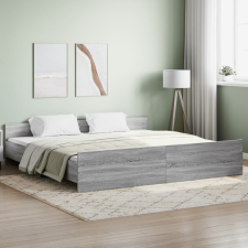 vidaXL szürke ágykeret fej- és lábtámlával 200 x 200 cm ágy és ágykellék