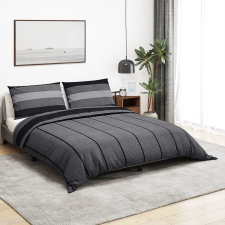 vidaXL szürke ágyneműhuzat-garnitúra 200x200 cm pamut lakástextília