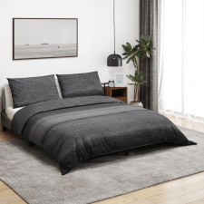vidaXL szürke ágyneműhuzat-garnitúra 200x200 cm pamut lakástextília