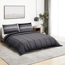 vidaXL szürke ágyneműhuzat-garnitúra 225x220 cm pamut lakástextília