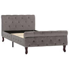 vidaXL szürke bársony ágykeret 90 x 200 cm (288557) ágy és ágykellék