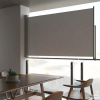 vidaXL Szürke behúzható oldalsó terasz napellenző 140 x 300 cm