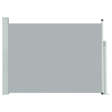 vidaXL szürke behúzható oldalsó teraszi napellenző 100 x 500 cm (48386) kerti bútor
