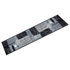 vidaXL szürke bor mintás mosható bársony konyhaszőnyeg 60x300cm lakástextília