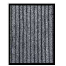 vidaXL szürke csíkos lábtörlő 60 x 80 cm lakástextília