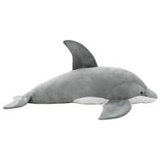vidaXL szürke delfin plüssjáték plüssfigura