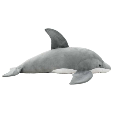 vidaXL szürke delfin plüssjáték plüssfigura