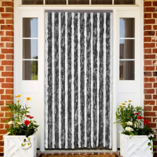 vidaXL szürke és fehér zsenília rovarfüggöny 100 x 200 cm szúnyogháló
