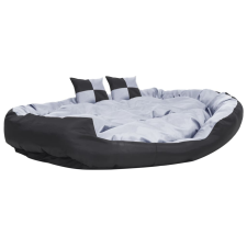 vidaXL szürke-fekete kifordítható és mosható kutyapárna 150x120x25 cm (171210) szállítóbox, fekhely kutyáknak