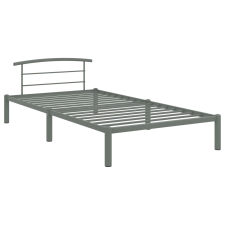 vidaXL szürke fém ágykeret 100 x 200 cm (284663) ágy és ágykellék