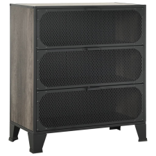 vidaXL szürke fém és MDF tárolószekrény 72 x 36 x 82 cm (335912) bútor