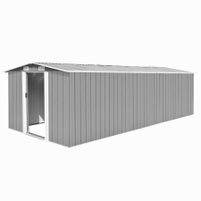 vidaXL szürke fém kerti fészer 257 x 597 x 178 cm kerti tárolás