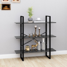 vidaXL szürke forgácslap könyvszekrény 100 x 30 x 105 cm bútor