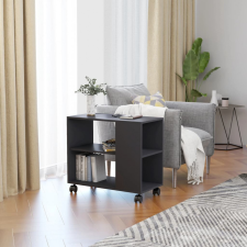 vidaXL Szürke forgácslap tálalóasztal 70 x 35 x 55 cm bútor