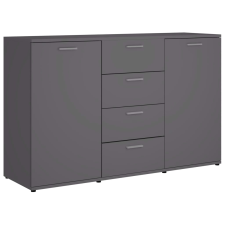 vidaXL szürke forgácslap tálalószekrény 120 x 35,5 x 75 cm (801330) bútor