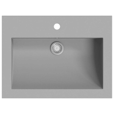 vidaXL szürke gránit mosdókagyló 600 x 450 x 120 mm (142963) szaniter